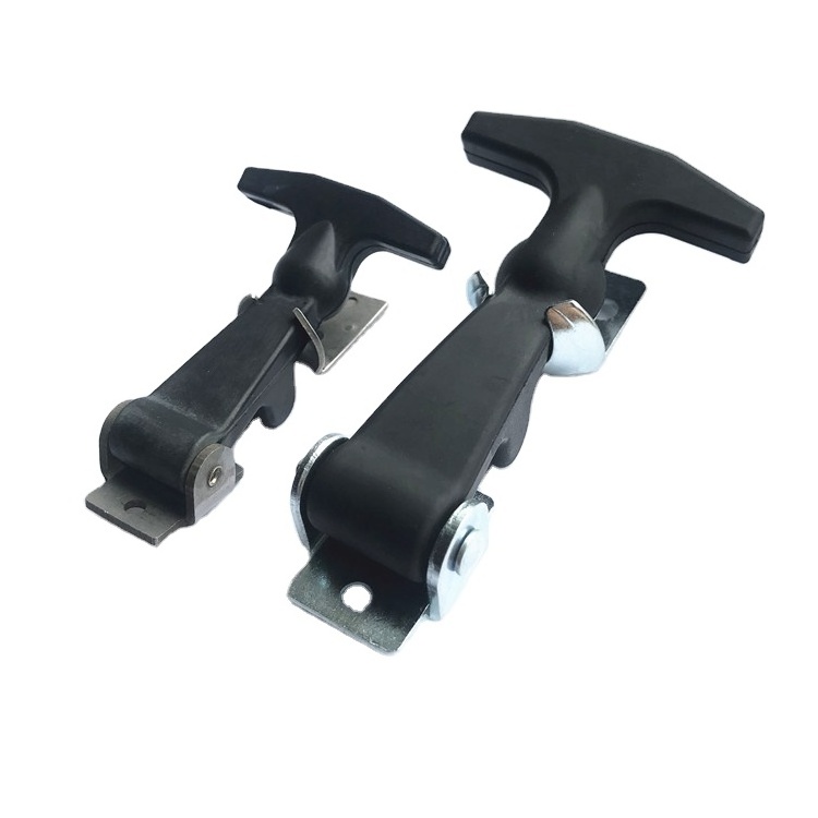 Standard T Handle Shape Rubber Hood Latch With Zinc Plate Steel Keeper One Set Per Individual Bag