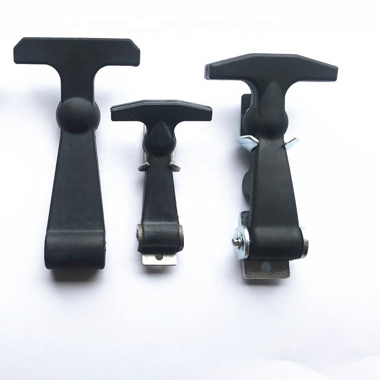 Standard T Handle Shape Rubber Hood Latch With Zinc Plate Steel Keeper One Set Per Individual Bag