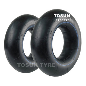 Wholesale TOSUN brand 900x20 1000x20 1100x20 1200x20 1200x24 1400x20 butyl inner tube for truck tire