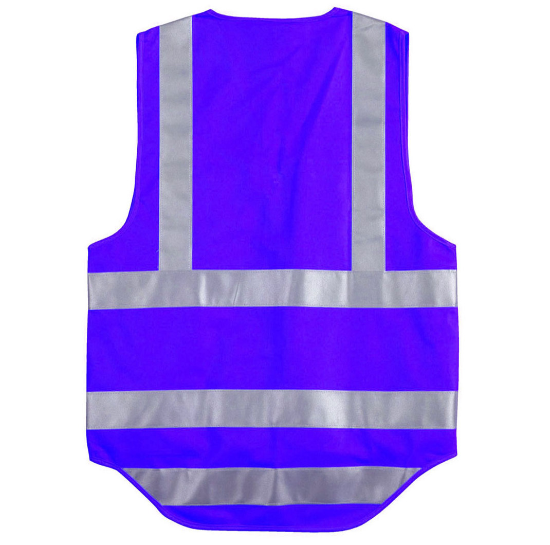 Superior quality blue safety reflecting vest Security Reflective Safety Vest With Multi Pocket