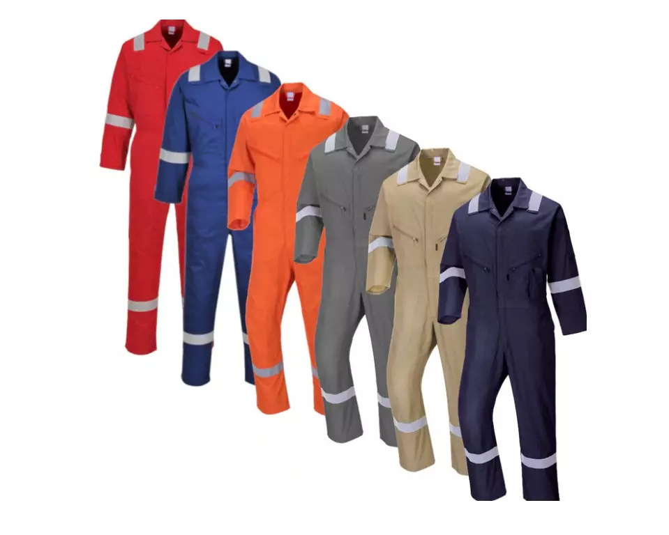 2024 Men Oil Field Industrial Car Mechanic Cotton Work Wear Uniform One Piece Working Apparel Work Coveralls