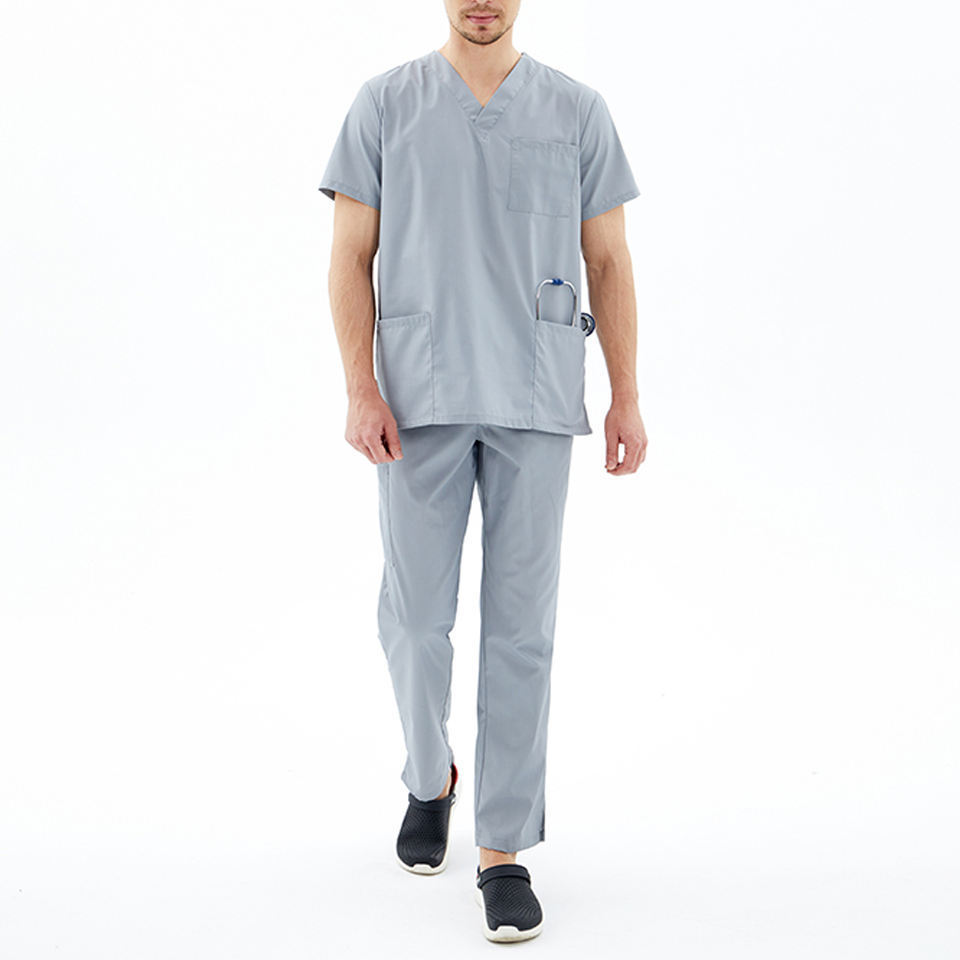 Fashionable Hospital Uniform Professional Man Fashion custom made comfortable hospital uniform for men Medical Uniform