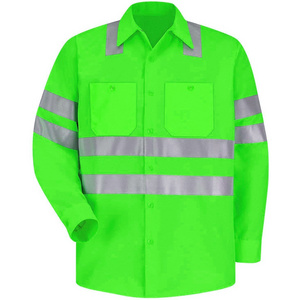 Men Women reflect safety clothes safety reflective polo shirt Reflective Hi Vis Work Shirts