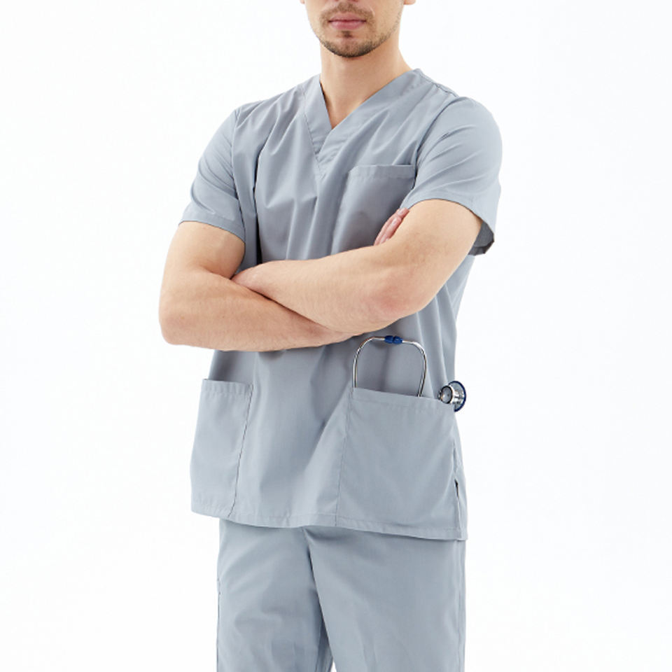 Fashionable Hospital Uniform Professional Man Fashion custom made comfortable hospital uniform for men Medical Uniform