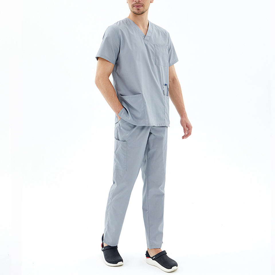 Fashionable Hospital Uniform Professional Man Fashion custom made comfortable hospital uniform for men Medical Uniform