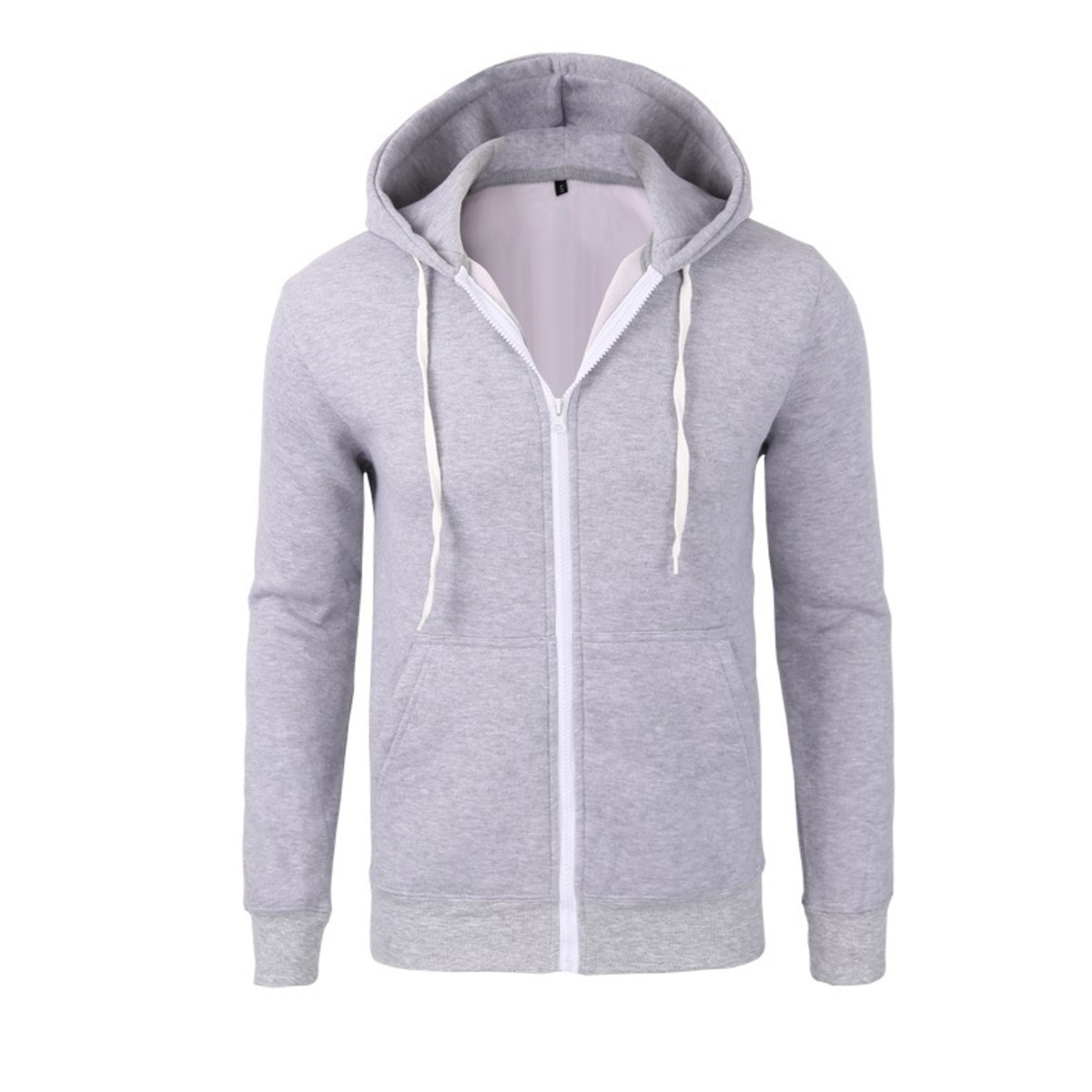 Customized spring new Kangaroo pocket hoodie men's color block letter drawstring hoodie Style Pullover