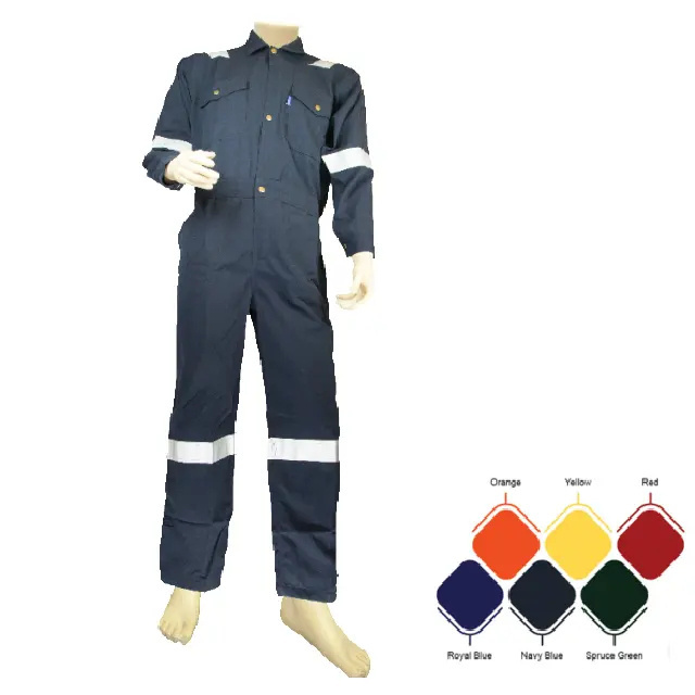 2024 Men Oil Field Industrial Car Mechanic Cotton Work Wear Uniform One Piece Working Apparel Work Coveralls