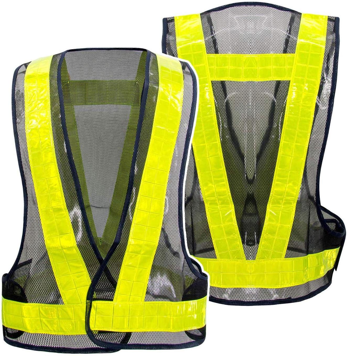 Safety Wear 100% Polyester Tactical Vest Hi Viz Reflective Black Safety Vest Security Reflective Safety Vests