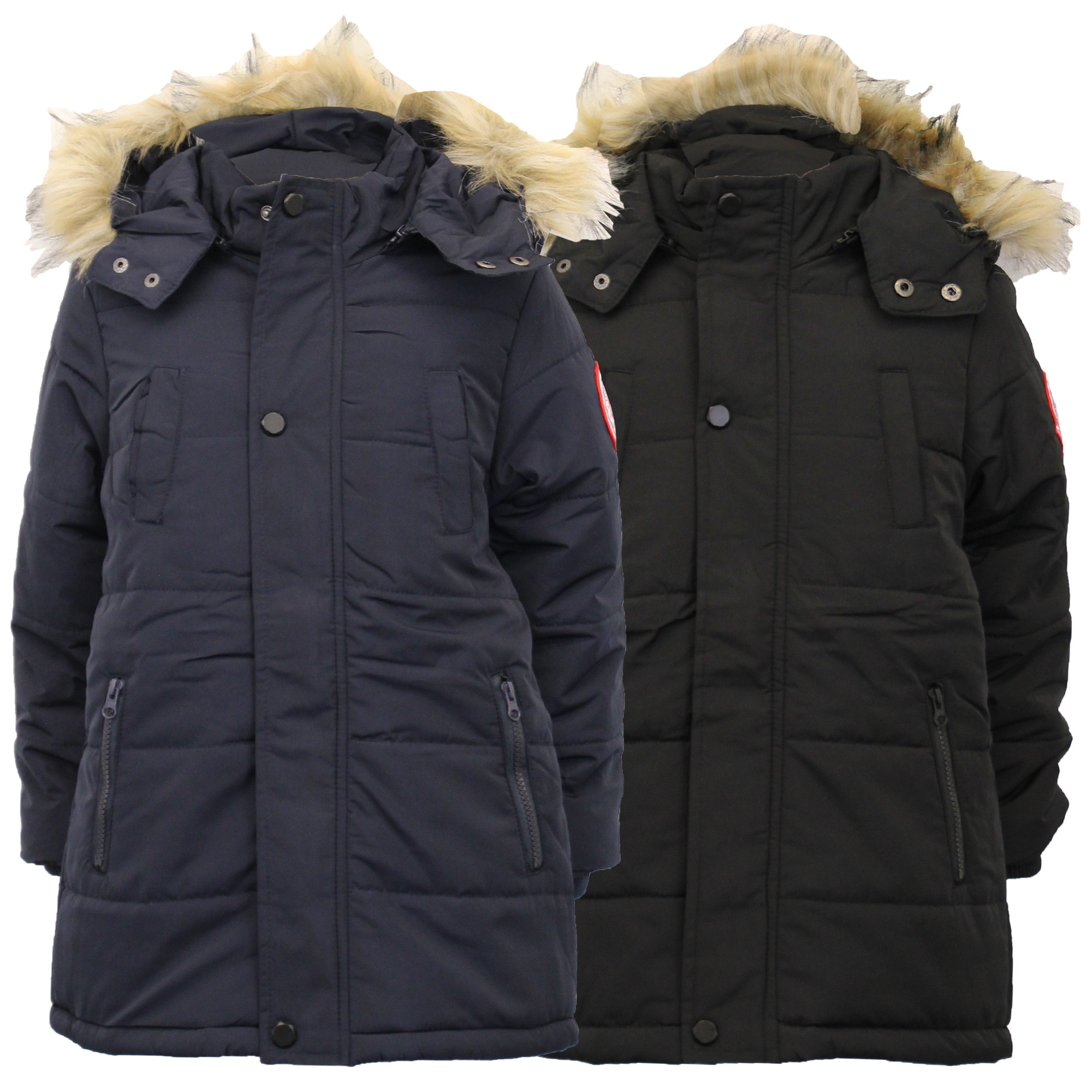 Extreme Weather Heat Tested Parka Jackets With Fur Lining Goose Down Jacket For Brand Wholesale Custom Logo