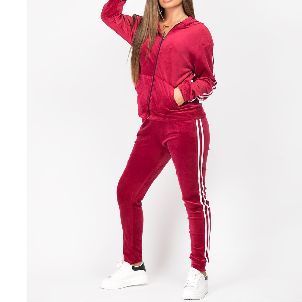 Causal Wholesale Half Zipper 2 Piece Custom Sweat suits Women Tracksuits Low Price Outfits For Girls All Colors Tracksuits