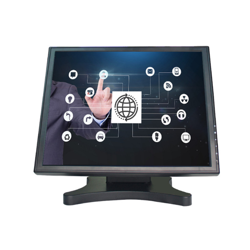 Manufacturer supply cheapest outdoor open frame LCD pos waterproof industrial 5 wire Resistive 17 inch touch screen monitor