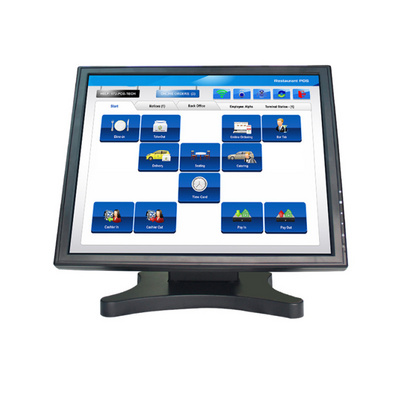 Manufacturer supply cheapest outdoor open frame LCD pos waterproof industrial 5 wire Resistive 17 inch touch screen monitor