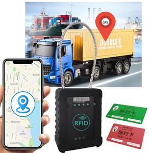 rfid gps electronic seal lock with nfc unlock container gps tracker with lock truck gps lock