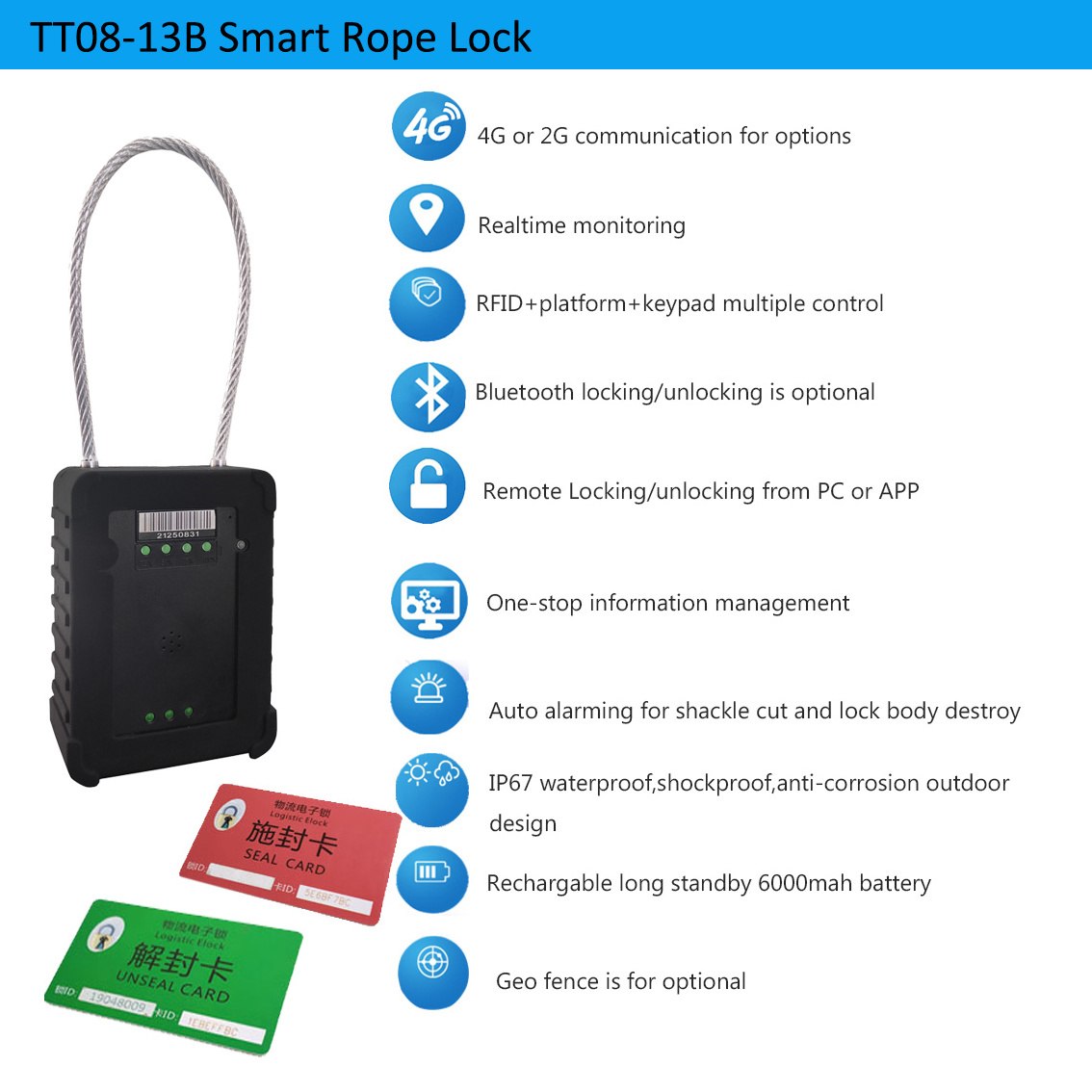 rfid gps electronic seal lock with nfc unlock container gps tracker with lock truck gps lock