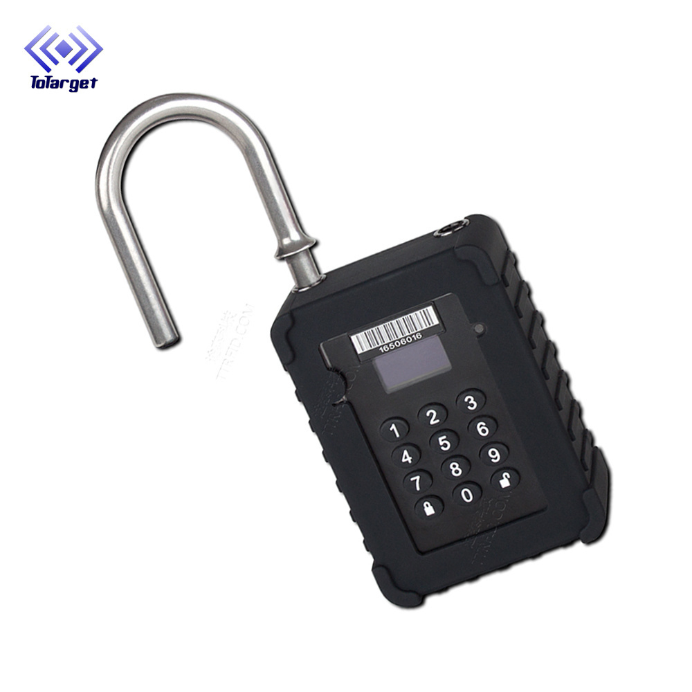 Smart keypad Padlock GPS Tracker Lock for Security Vehicle Trailer Truck Container Electronic Logistic Lock