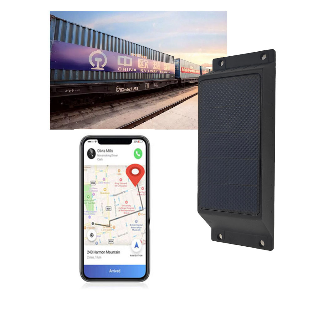 IP67 Waterproof solar panel power supply long standby stable performance  asset tracking wagon cargo container gps tracker