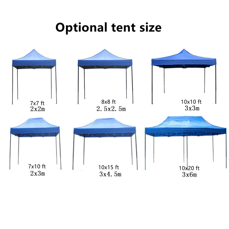 Custom Service Outdoor Waterproof 3x3 Folding Tent 10x10 ft Pop Up Canvas Tent Garden Gazebo canopy trade show tent