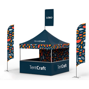 Custom print logo folding pop up Tent display party wedding event marquee gazebo 3x3 trade show tent