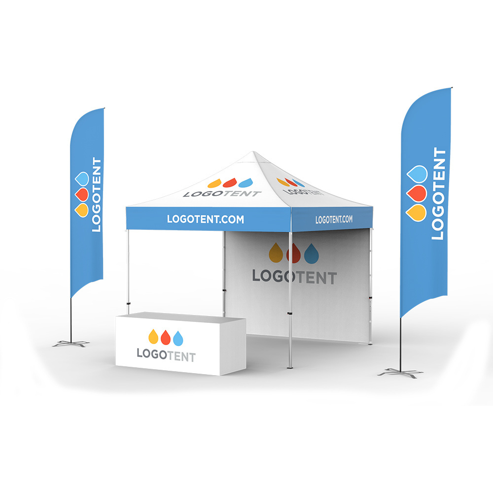 Custom print logo folding pop up Tent display party wedding event marquee gazebo 3x3 trade show tent