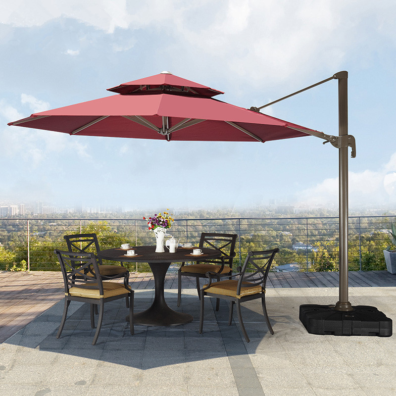 Wholesale 2.5M 3M Outdoor Big Garden Sun Aluminum Hotel Pool Windproof Patio Roman Backyard Umbrella