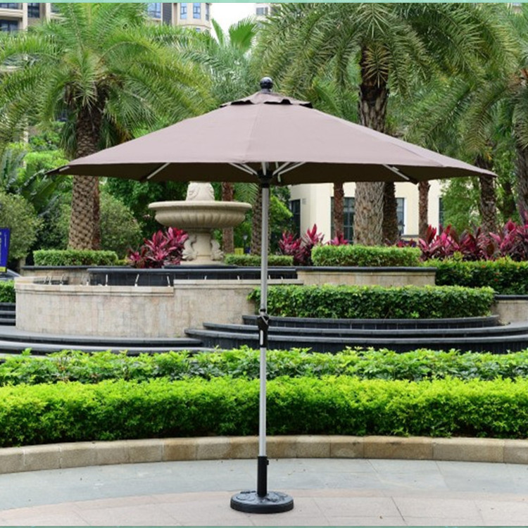 Custom Logo Fold Sun Shade Garden Market Golf Parasol Beach Patio Base Umbrellas For Restaurant Outdoor Cafe Umbrella