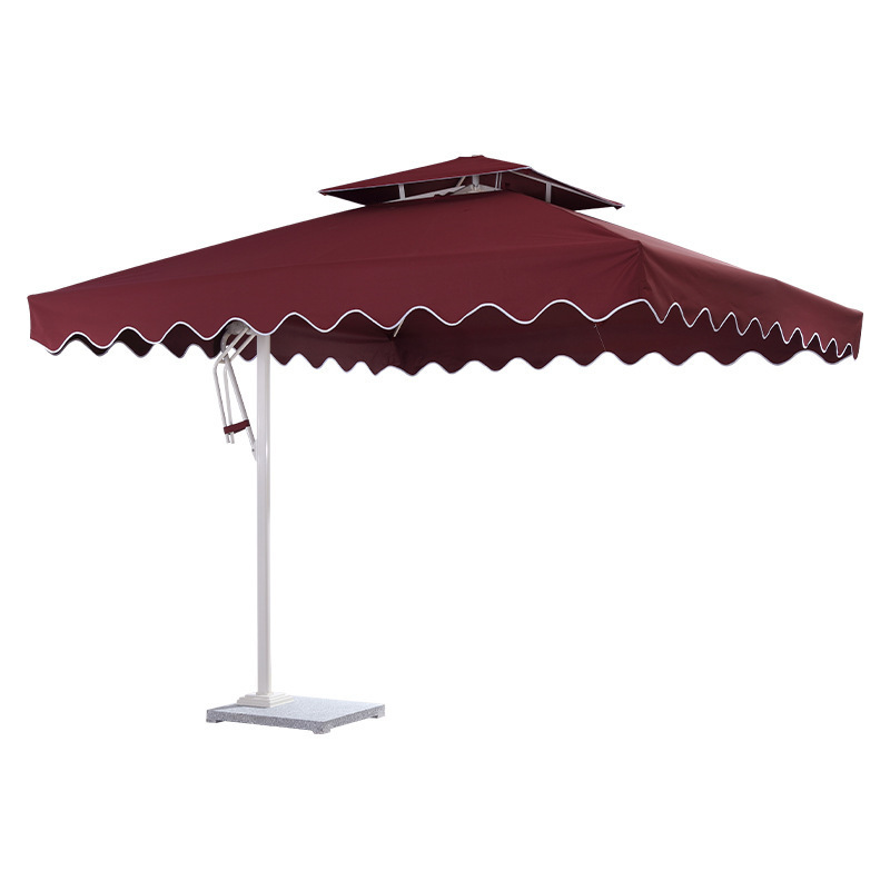 2023 update Market outdoor courtyard garden Roman parasol terrace retractable wholesale outdoor large parasol