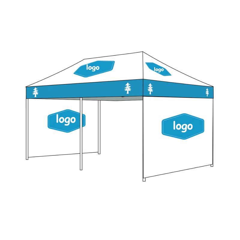 Custom 10*20ft Heavy Duty Trade Show Metal Frame Folding Tent Camping Gazebo Portable Big Tents