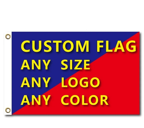 Professional NO MOQ Custom flag 100% polyester Custom Design Size Decorative Advertising Personal Flag