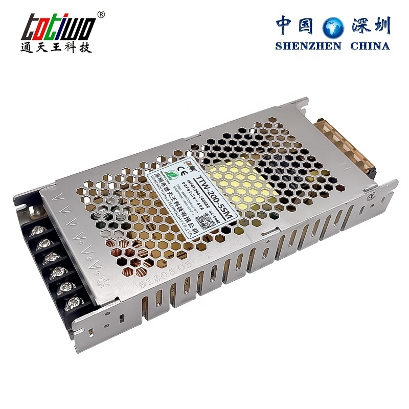 Thin Slim DC 5V 40Amp 200W Switching SMPS 300W 60A 5V Transformer LED Screen Power Supply