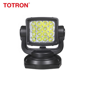 Marine LED Search Lights Car Roof Rotating Spot Lights  80W 48W Remote Control LED Search Lights for Hunters