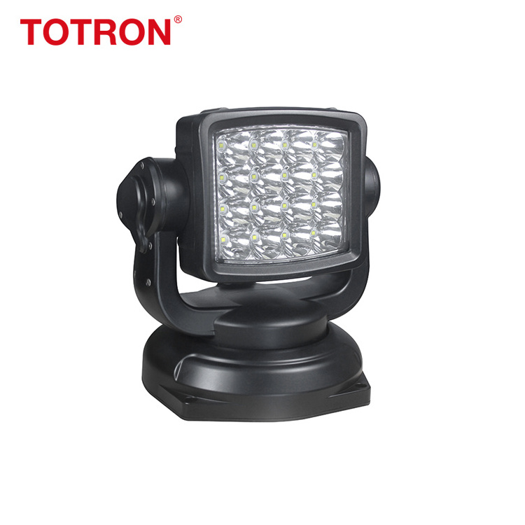 Marine LED Search Lights Car Roof Rotating Spot Lights  80W 48W Remote Control LED Search Lights for Hunters