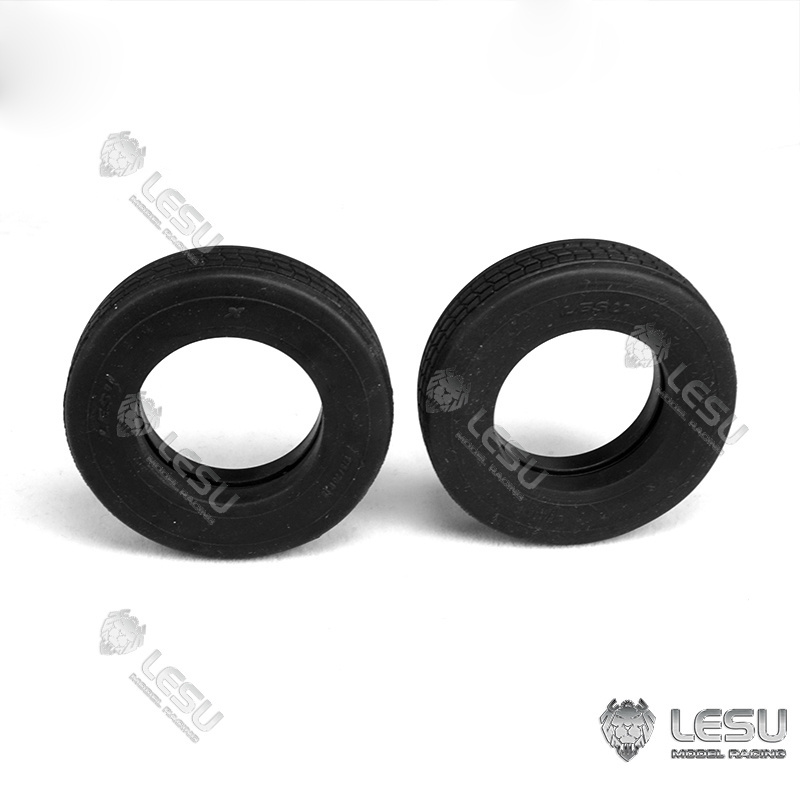 52Mm Wheel Tires for 1/14 LESU A0020 Hydraulic Trailer Tamiyay RC Tractor Truck Model Remote Control Toys Cars Th16958