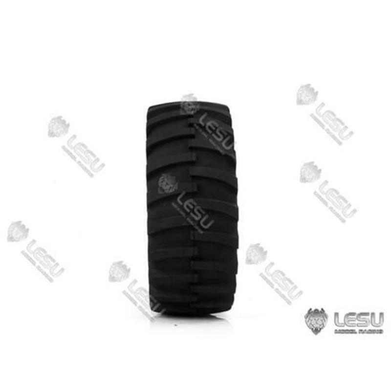 LESU 1Pair 146.5MM Rubber Wheel Tires for 1/16 RC DIY Model Truck Walking Tractor TOUCAN HOBBY TH16831-ali6