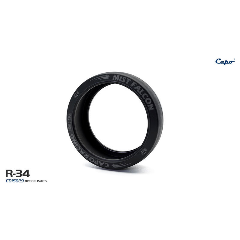 CAPO 1/8 Plastic Tires Tyres for R34 RC Car Remote Control Drift Racing Vehicles Spare Upgraded Parts Toucan Toy Model TH22671