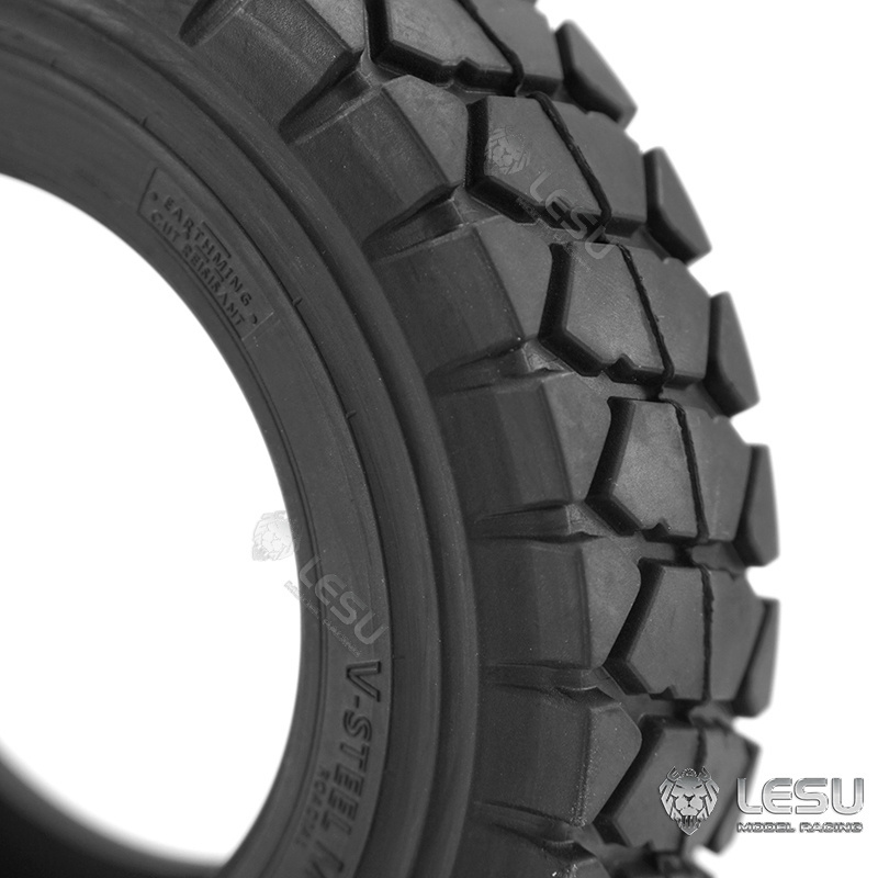 LESU 1 Pair Tires for 1/16 RC Mining Car Aoue R100E Remote Control DIY Tamiyaya Trucks Wheels Accessories Toys TH20529