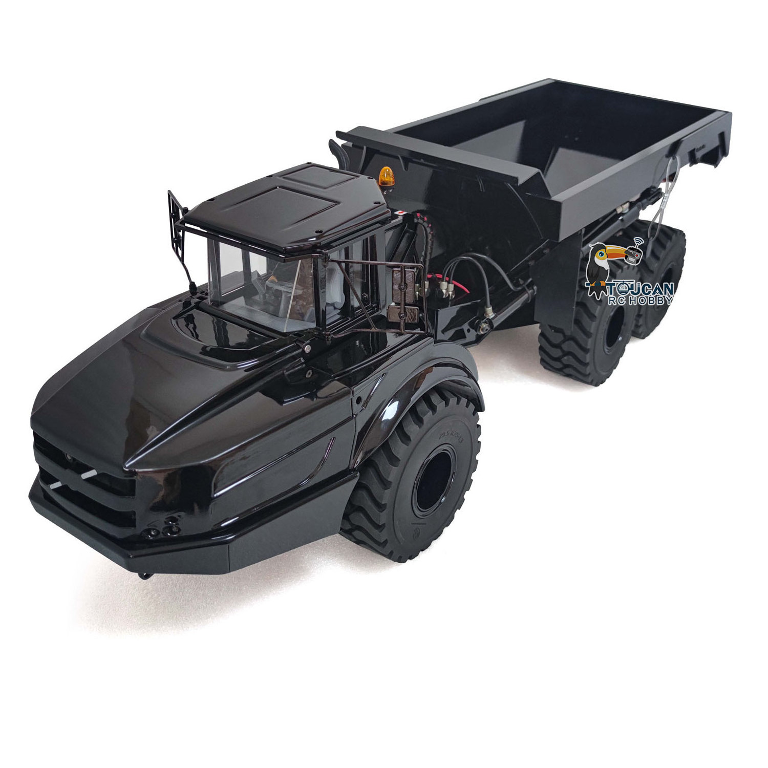 XDRC 1/14 6X6 Remote Control Dumper Car Hydraulic Articulated Truck Construction Model Toys