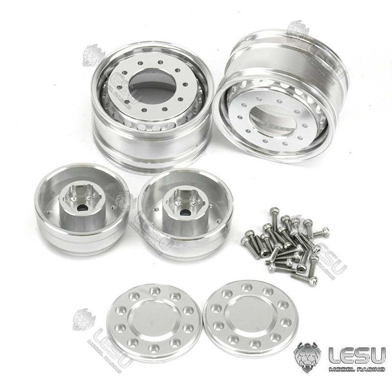 LESU 1/14 Power Axle Metal Wide Wheel Hub For RC Tractor Truck Radio Controlled Tamiyaya Dumper Model Th10255-ali6