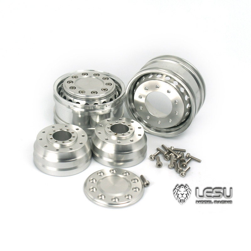 LESU 1/14 Power Axle Metal Wide Wheel Hub For RC Tractor Truck Radio Controlled Tamiyaya Dumper Model Th10255-ali6