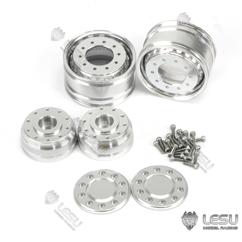 LESU 1/14 Power Axle Metal Wide Wheel Hub For RC Tractor Truck Radio Controlled Tamiyaya Dumper Model Th10255-ali6