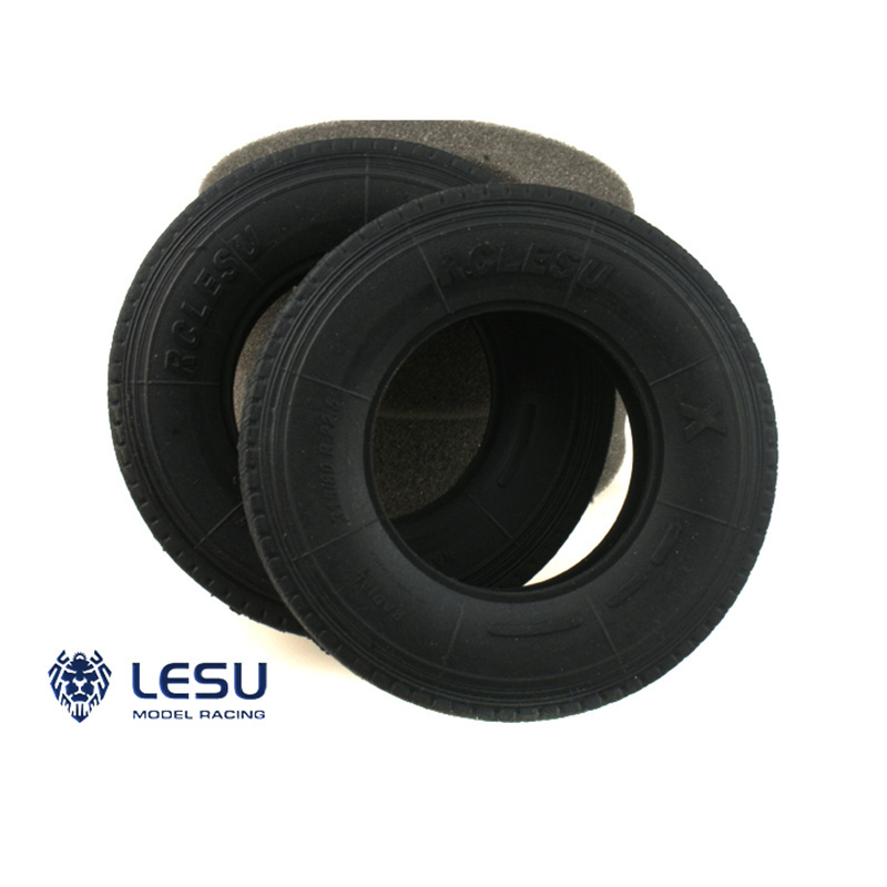 LESU Rubber Wheel Tires for 1/14 RC Tractor Truck Tamiyaya Remote Control Toys Cars Model Th02597-ali6