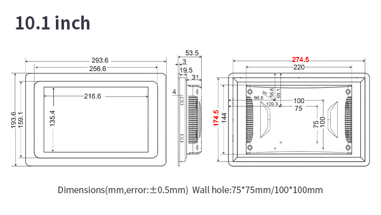 7 8 10.1 11.6 inch panel pc 3MM Bezel Waterproof Embedded Wifi android industrial computer for industrial