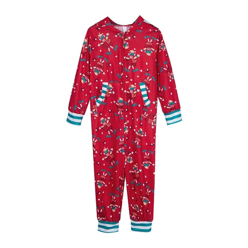 Women Men Jumpsuit Adult Christmas Pajamas Onesie Family Matching Pajama Onesie