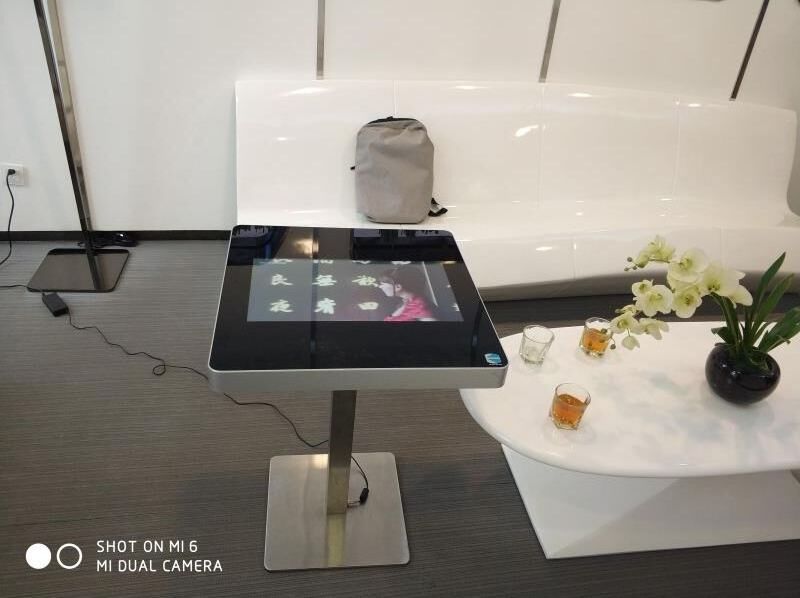 Hotel Restaurant Android LCD Display Smart Interactive Kiosk Multi Coffee Game Touch Screen Table