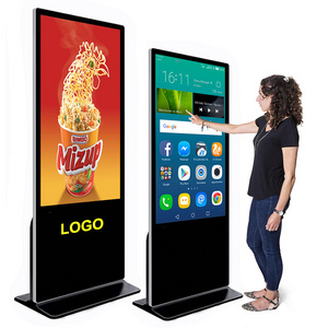 KINGONE Factory Price 43" 49" 55" 65" Digital Signage Interactive Kiosk Commercial LCD Screen Stand Advertising Touch Display