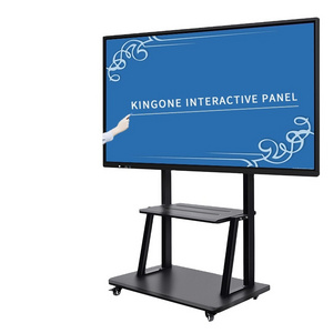 65 Inch Portable Interactive Touch Screen All In One Pc Flat Panel Ir Touch Interactive Smart Board For School Office