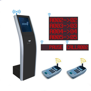 QMS electronic automatic wireless calling bank ticket machine kiosk queue management system