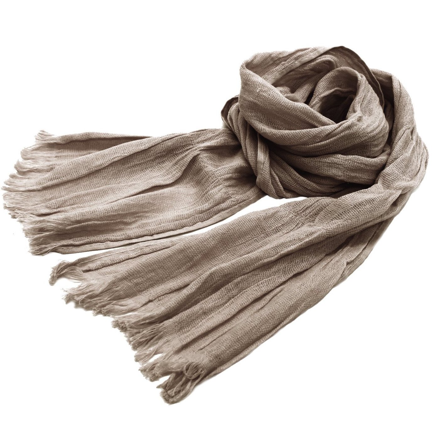 [Wholesale Products] Osaka Japan UV Protect Cotton Scarf 100% Cotton 22cm*178cm Cotton Scarves Breathable Light Low MOQ Grey