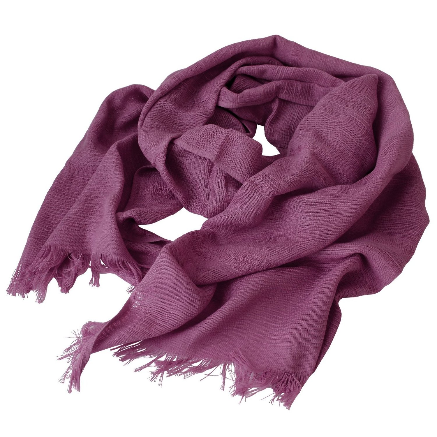 [Wholesale Products] Osaka Japan Cotton Gauze Scarf 100% Cotton 36cm*175cm Cotton Scarves Made in Japan Light Low MOQ Purple