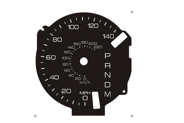 OEM car dashboard instrument panel 3D dial faces odometer universal tachometer speedometer faceplate