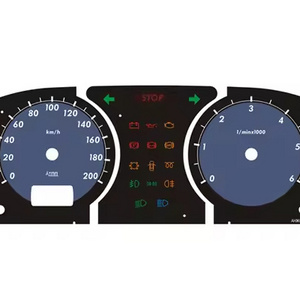 OEM car dashboard instrument panel 3D dial faces odometer universal tachometer speedometer faceplate